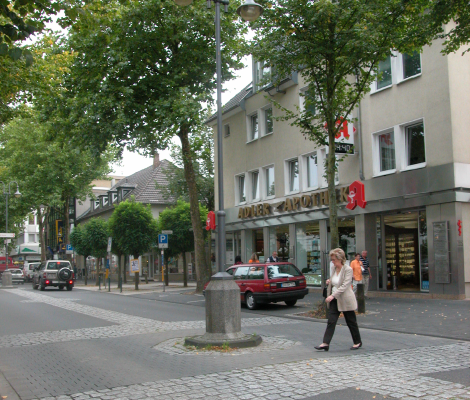 Successful mixed-use street, Hennef, Germany