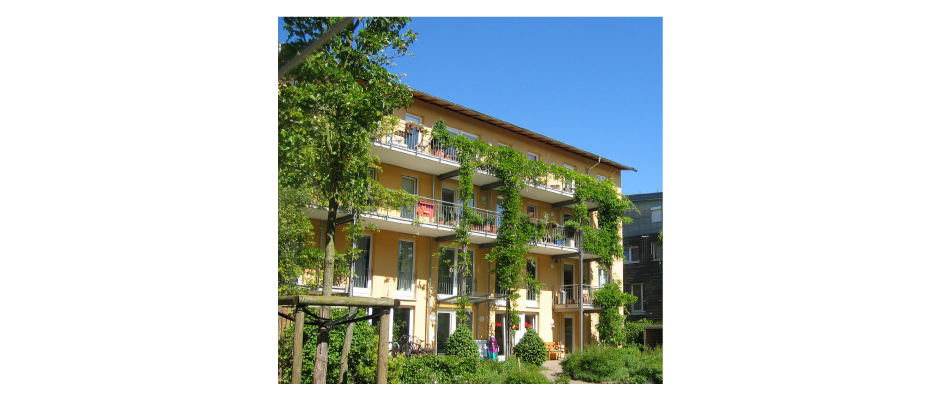 Greening of buildings – important in creating sustainable developments Vauban, Freiburg, Germany