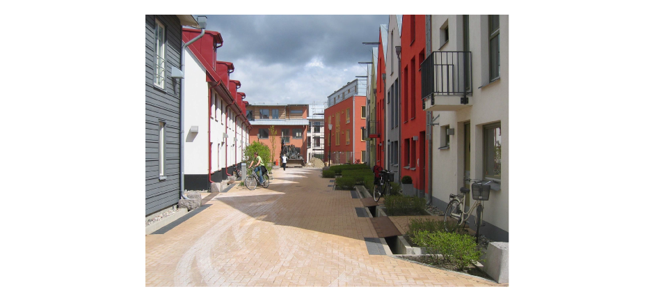 Small-scale residential  street