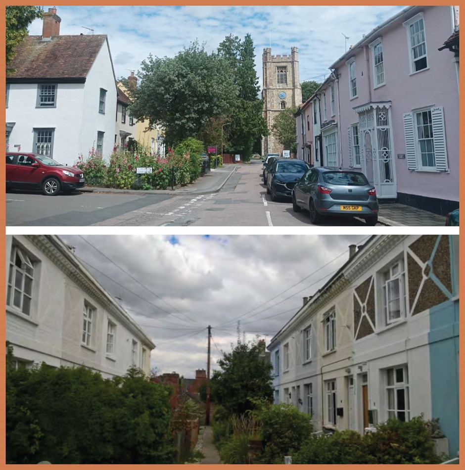 Intimate victorian streets provide efficient use of land and achieve increased densities within low-rise housing.