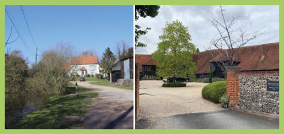 Rural lanes and farmsteads within the open countryside and the edges of villages and towns are low density, responding to landscape.