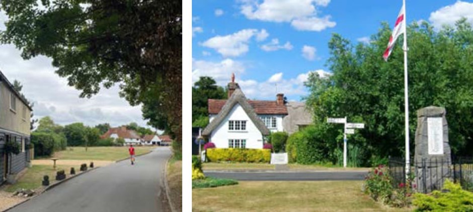 Open spaces as destinations in Stansted Mountfitchet and Henham.