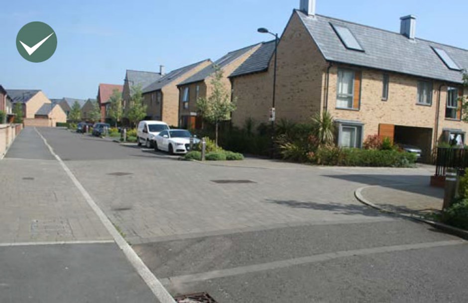 Good on-street parking precedent on a residential street.