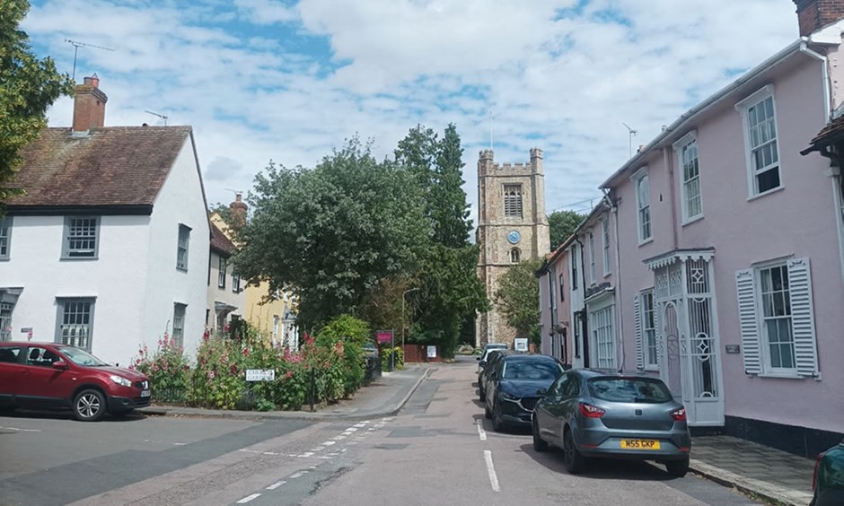 Built form along Church Street retains key views towards St Marys Church.