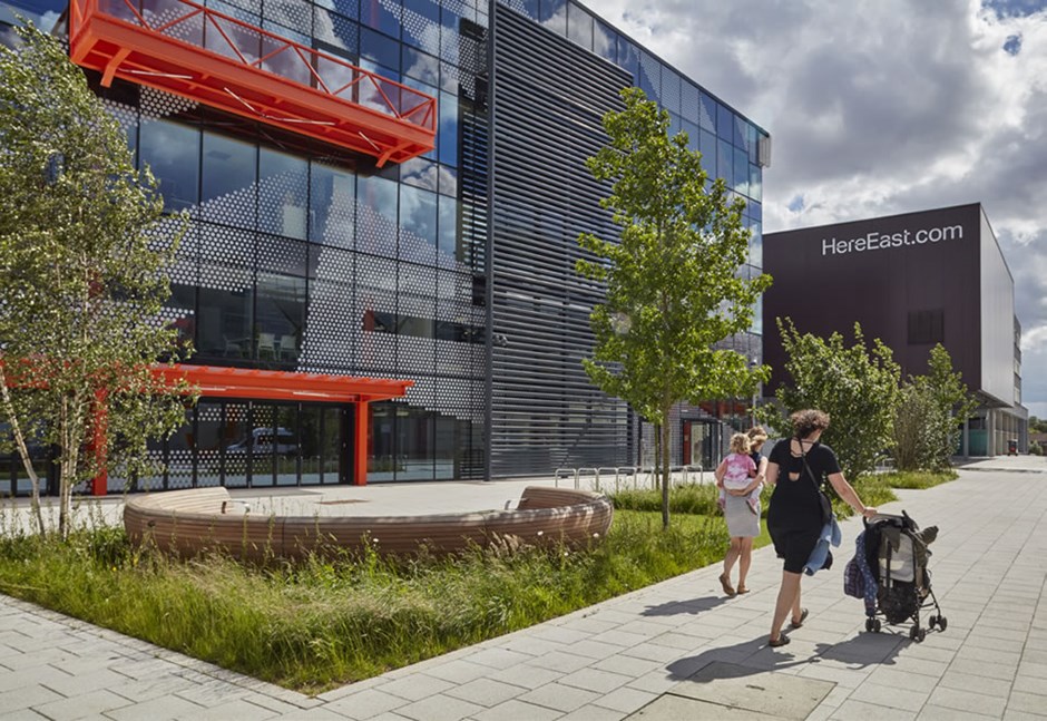 Landscaping at the front of non-residential buildings creates an attractive street scene and provides external amenity space for users.