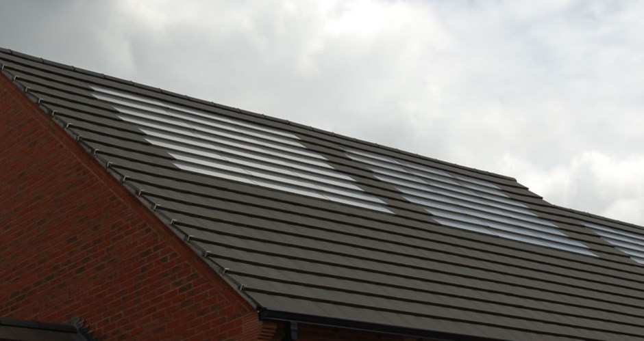 Solar panels are integrated into the roof in Upton. Benefits include, aesthetics, maintenance, safety, and pest control.
