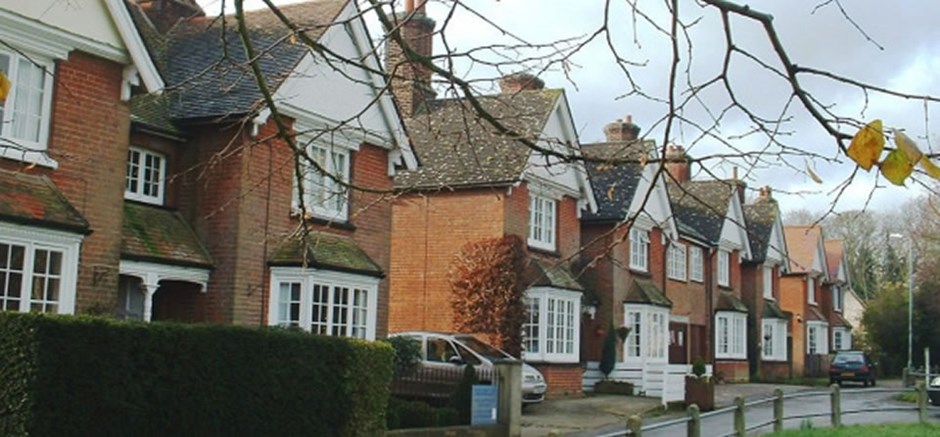 Semi-detached homes along Recreation Ground, Stansted Mountfitchet.