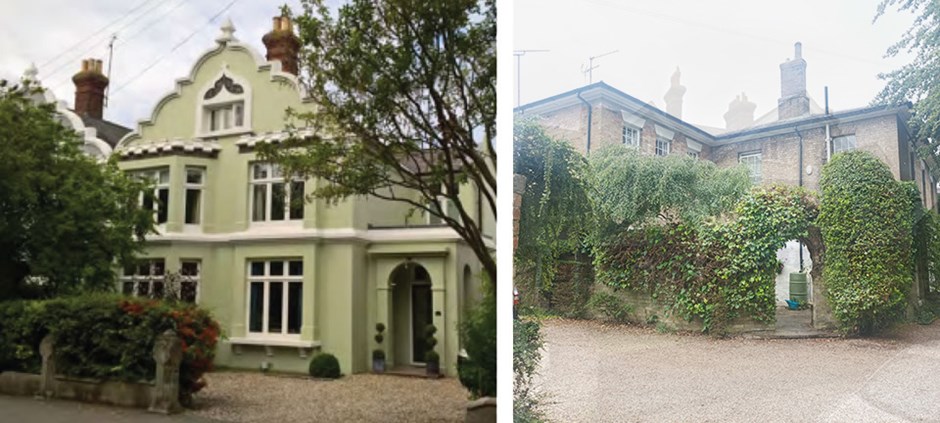 Mount Pleasant Road, Saffron Walden and London Road, Saffron Walden.